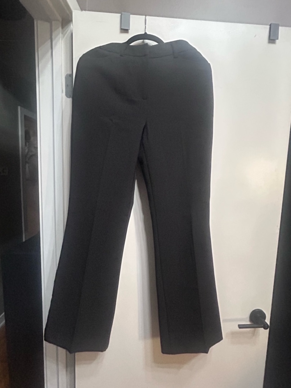 Women's Black Tailored Flare Dress Pants